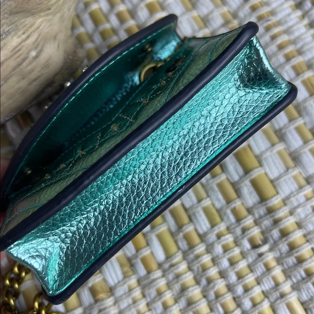 Kurt Geiger Micro Mini Kensington Eye Gold chain bag - Picture 7 of 8